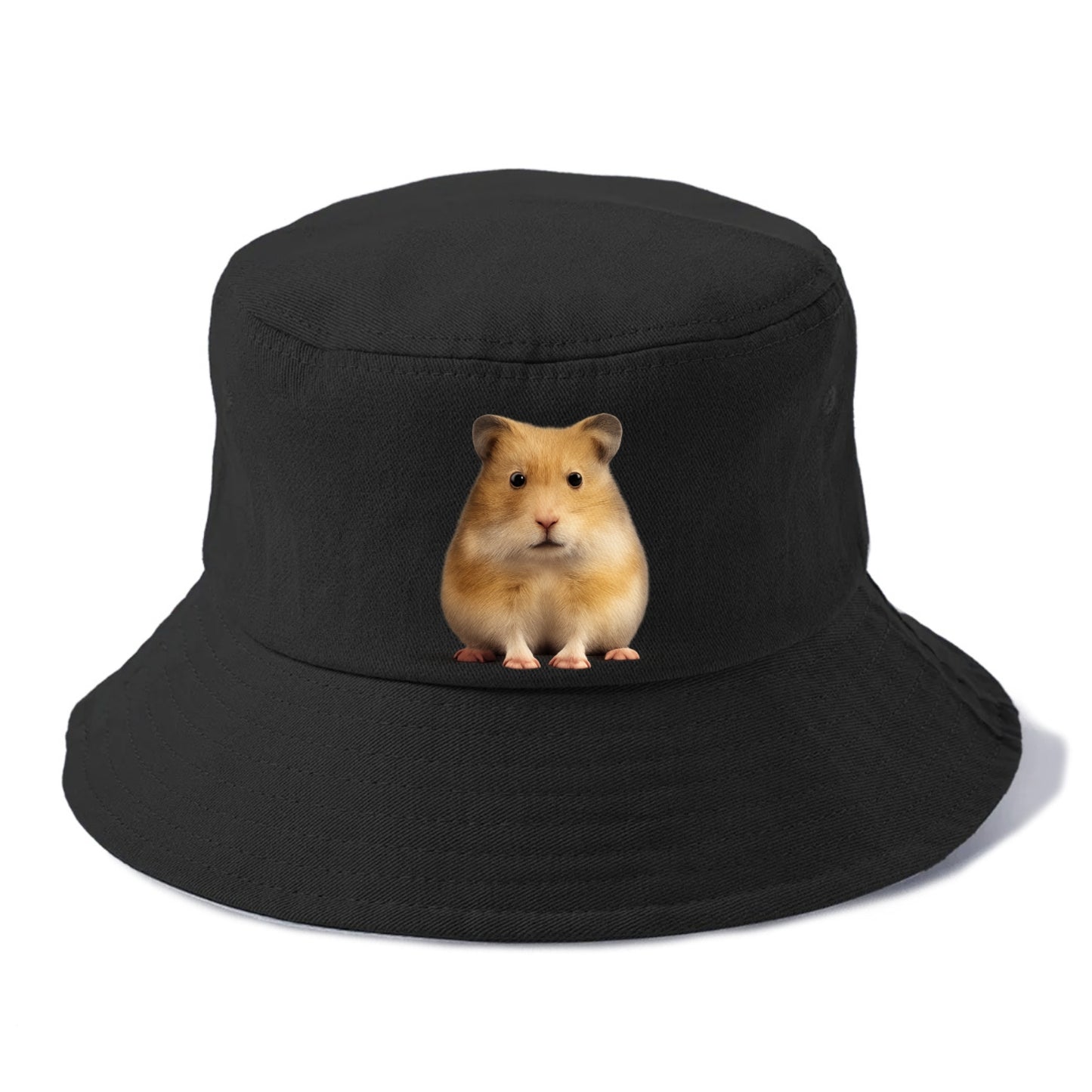 cute realistic hamster illustration portrait Hat