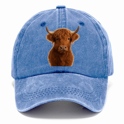 highland cow portrait design Hat