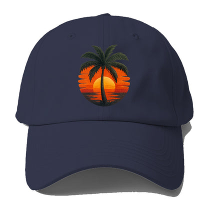 golden palm island sunset dream Hat