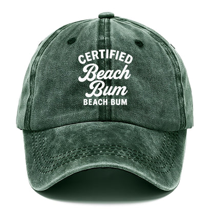 certified beach bum Hat