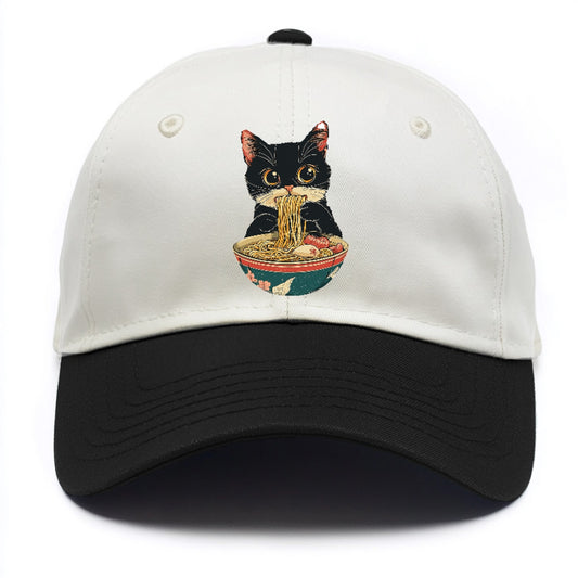Cat Eating Noodles Hat