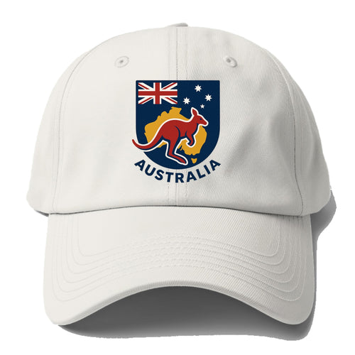 Australian Travel Emblem Baseball Cap For Big Heads