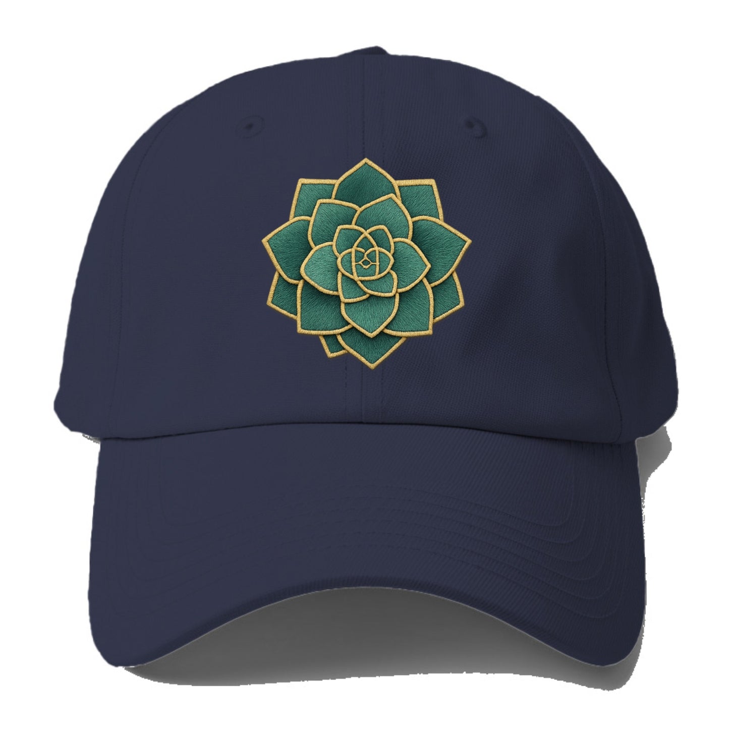 geometric flower embroidery Hat