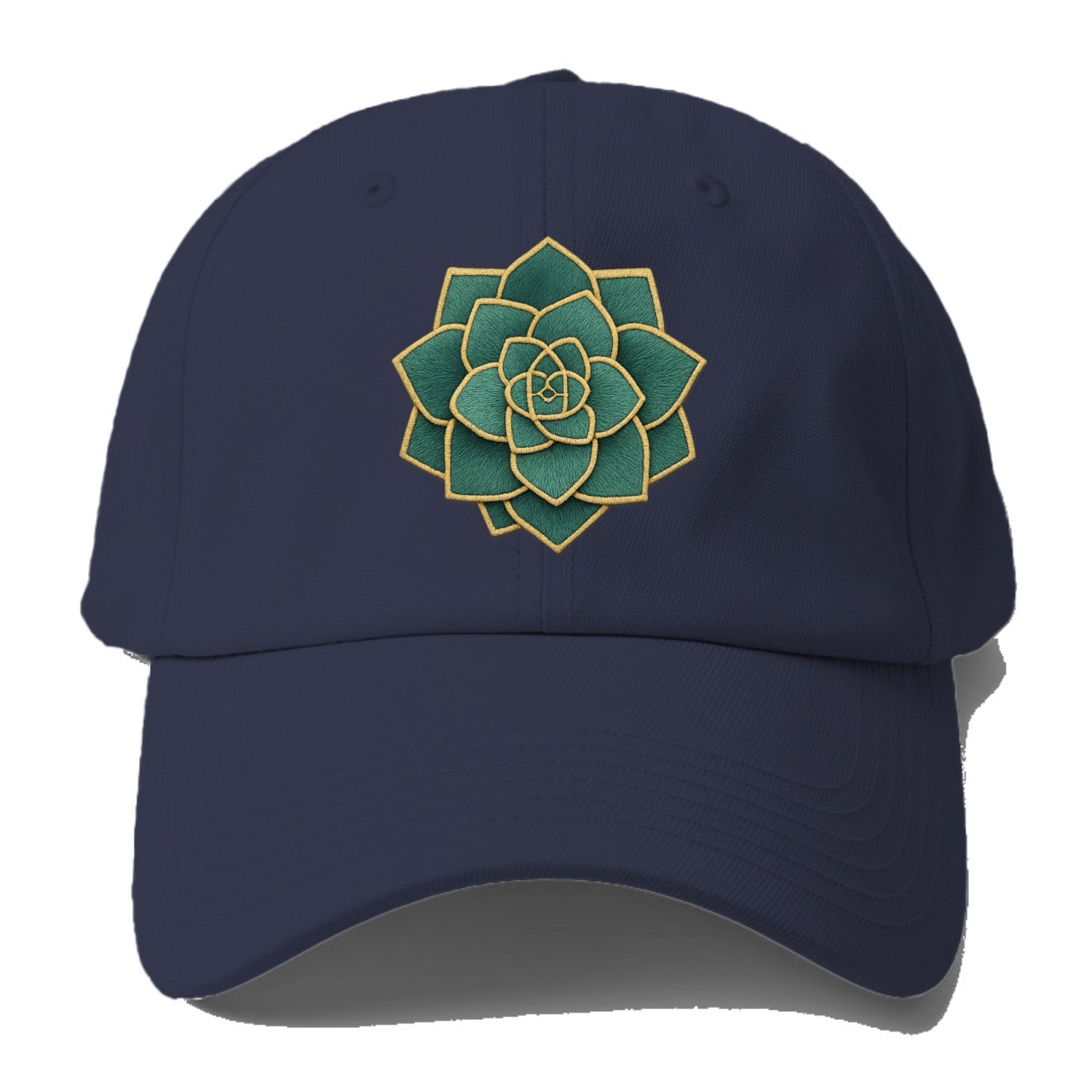 geometric flower embroidery Hat