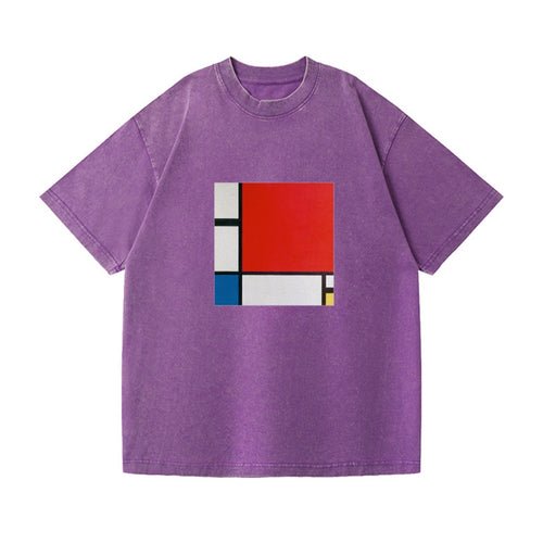 Composition With Red Blue And Yellow Vintage T-shirt