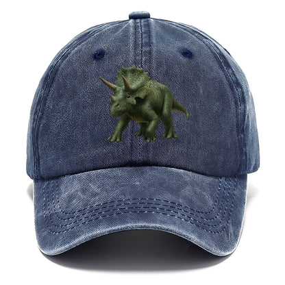 detailed triceratops in verdant light Hat