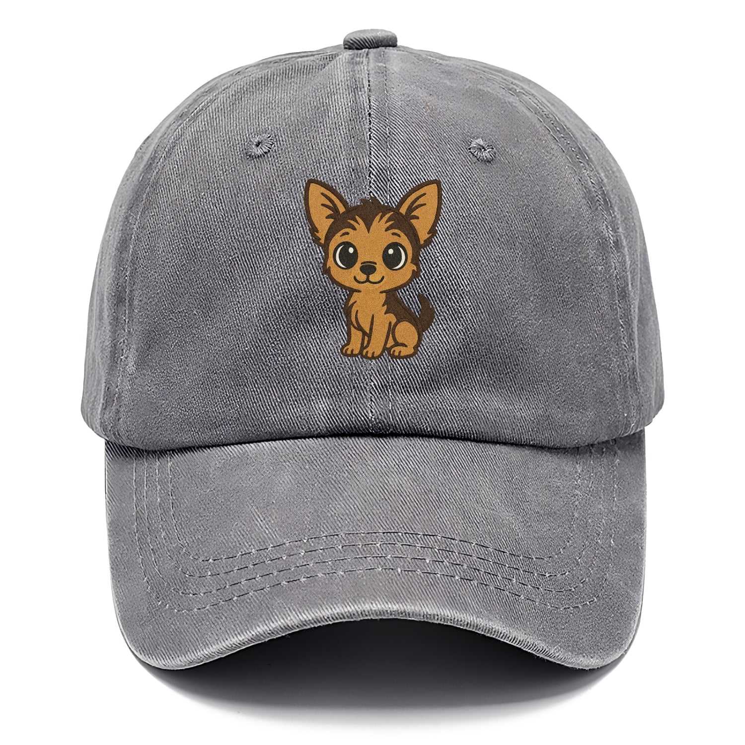 chorkie chihuahuayorkie mix sitting pose portrait design Hat