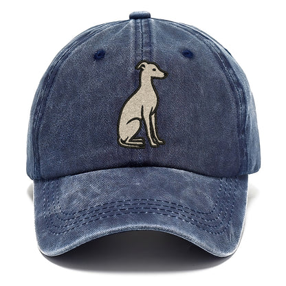 Italian Greyhound Gray Sitting Pose Hat