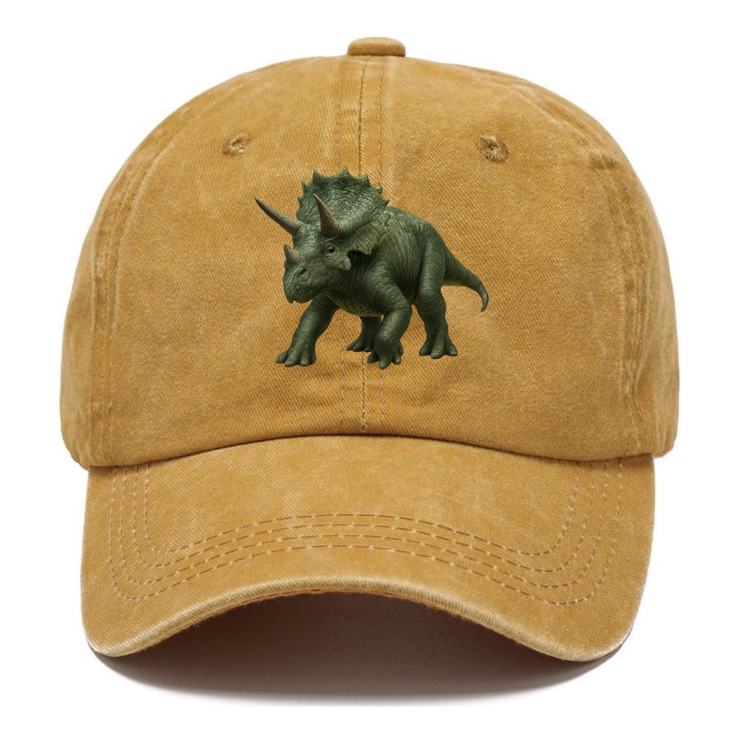detailed triceratops in verdant light Hat