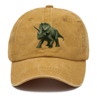 detailed triceratops in verdant light Hat