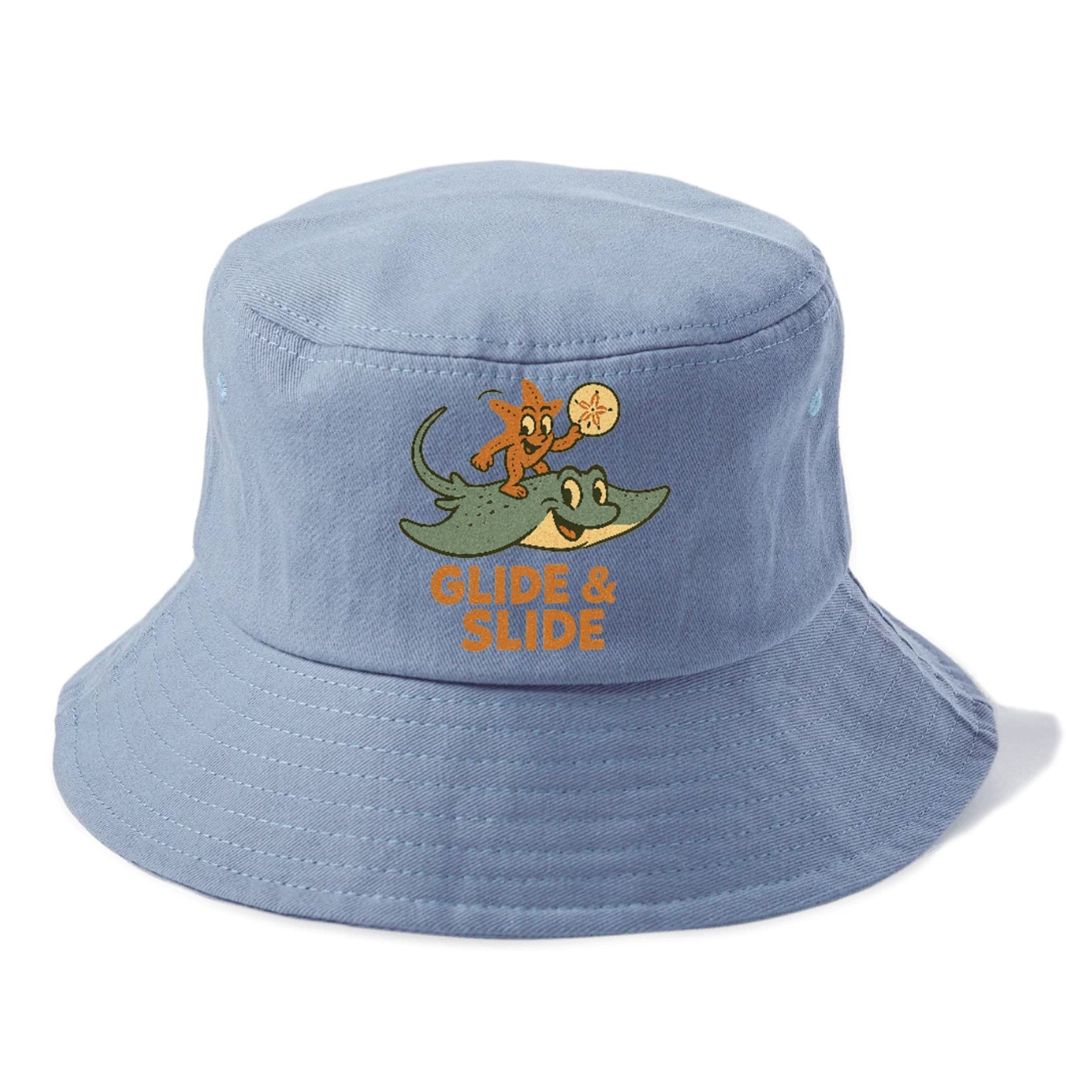 stingray-starfish-sand-dollar-glide-slide Hat