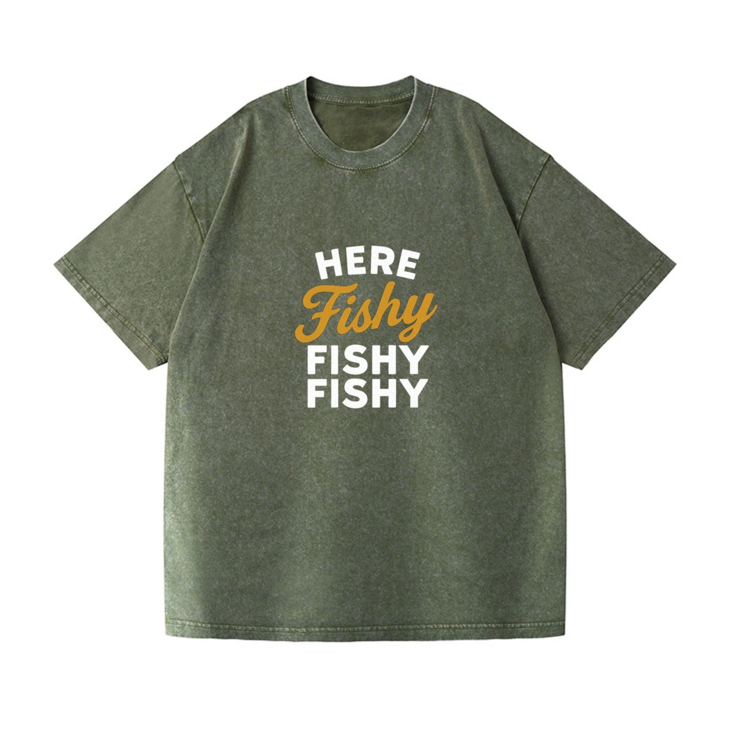 here fishy catch fish embroidery Hat