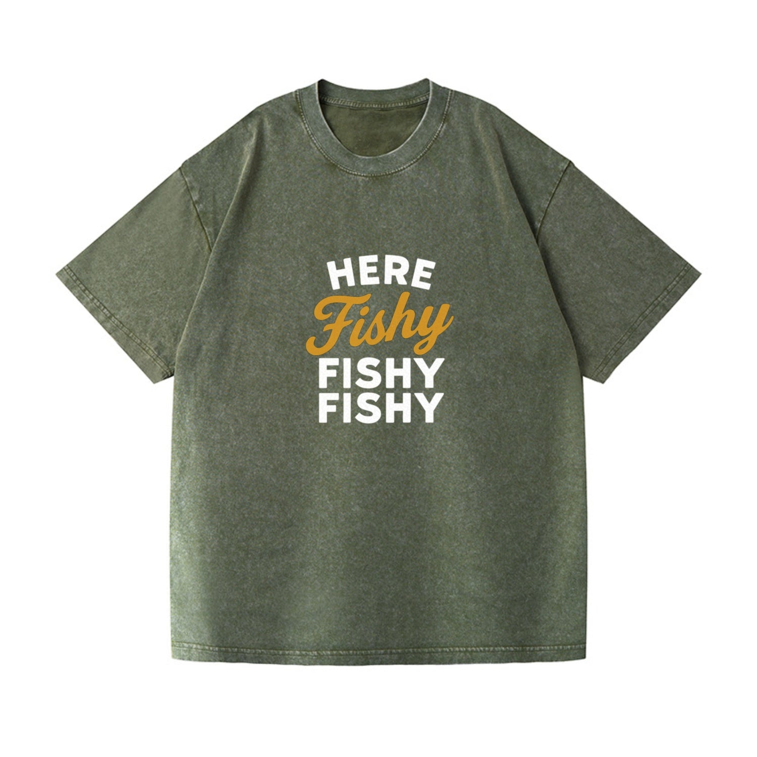 here fishy catch fish embroidery Hat