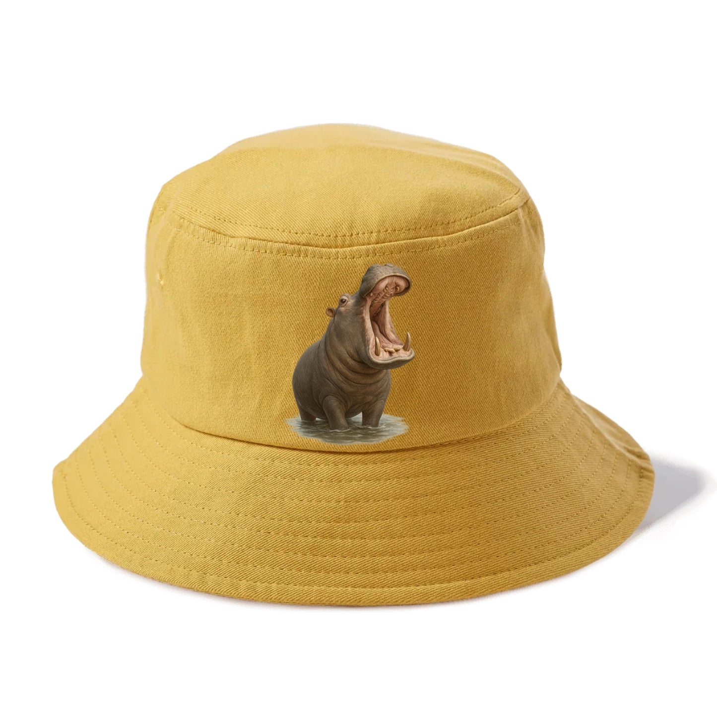 majestic hippo emerging from water Hat