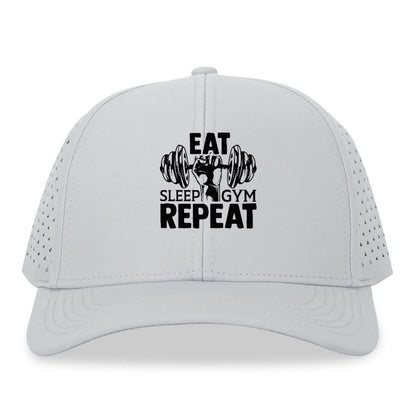 eat sleep gym repeat Hat