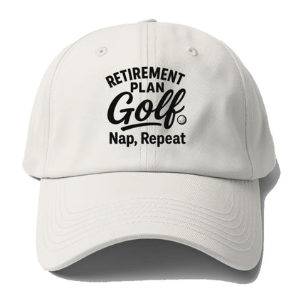 retirement golf nap repeat plan Hat