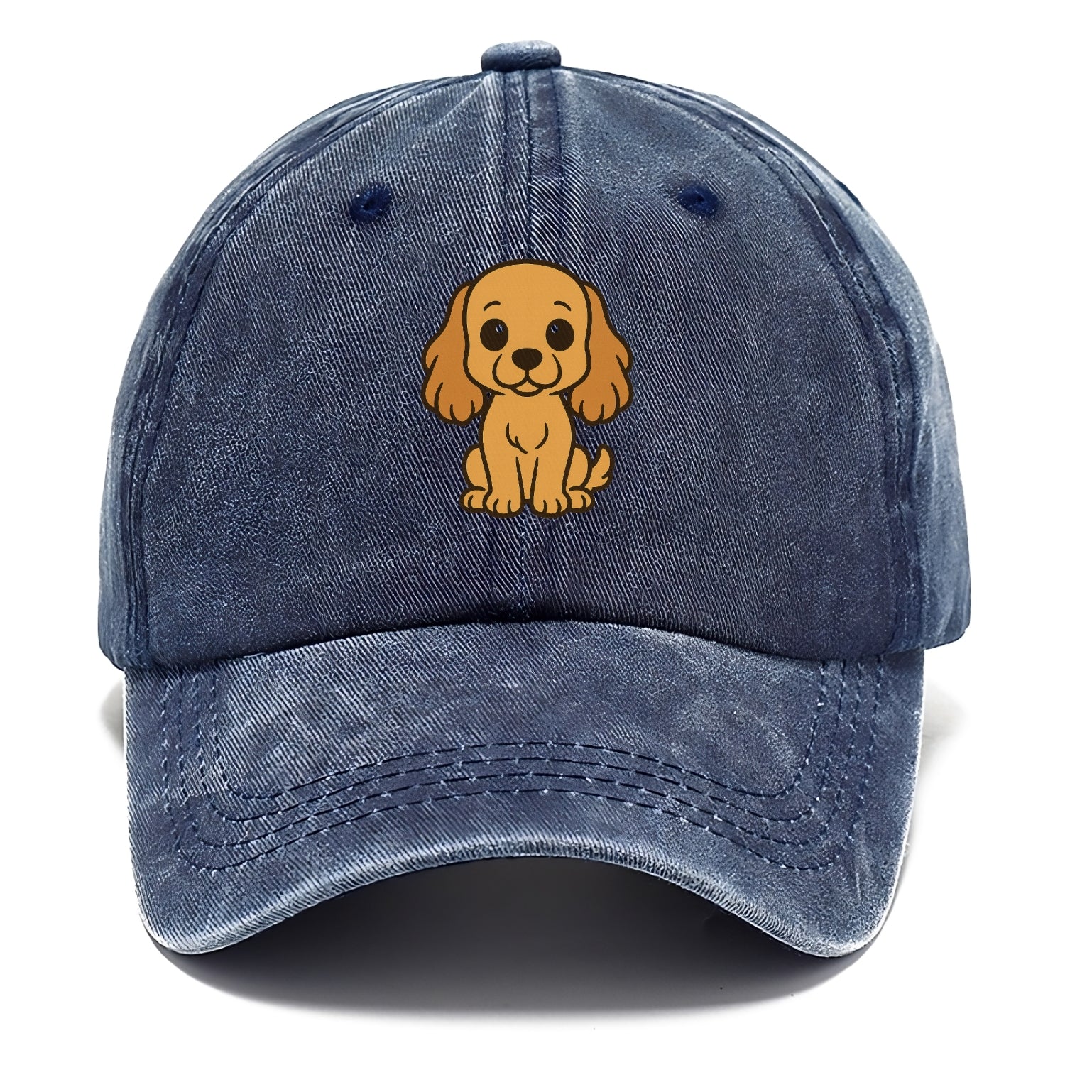 cocker spaniel golden colored sitting pose with long ears portrait design Hat