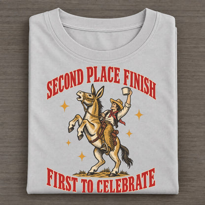 First To Celebrate Unhinged Affirmations Classic T-shirt – Grey