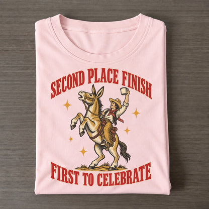 First To Celebrate Unhinged Affirmations Classic T-shirt – Pink