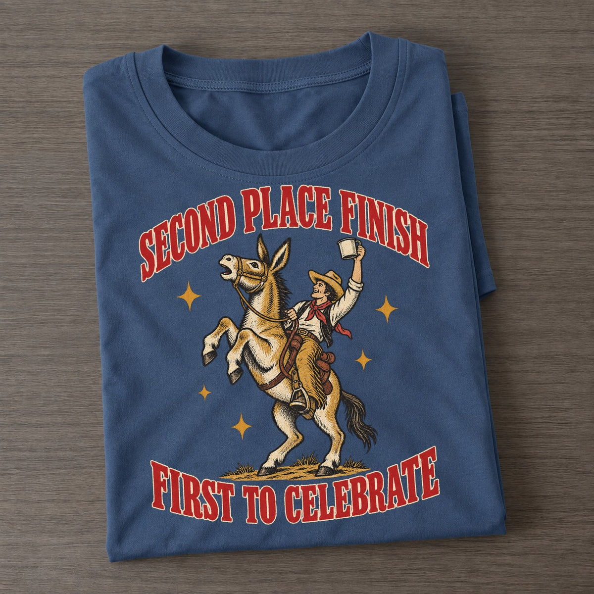 First To Celebrate Unhinged Affirmations Classic T-shirt – Twilight Navy