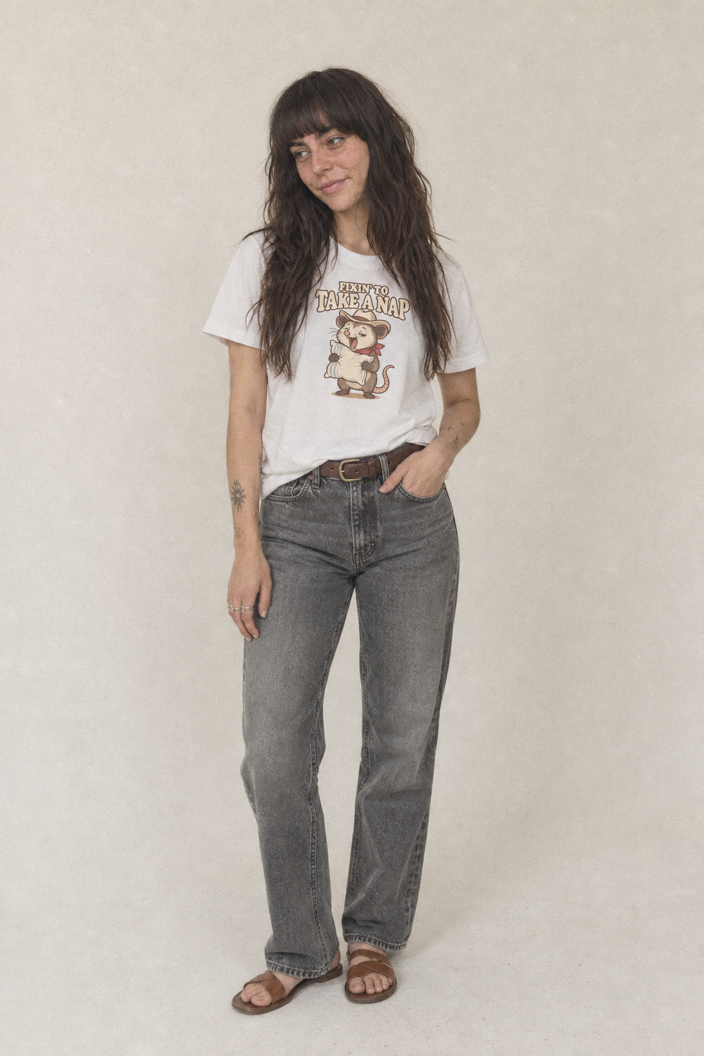Fixin' To Take A Nap Well I Declare Classic T-shirt – studio model photo
