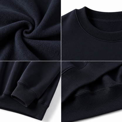 Persian Lion Arch Fleece Sweatshirt – fabric and stitching close-up details