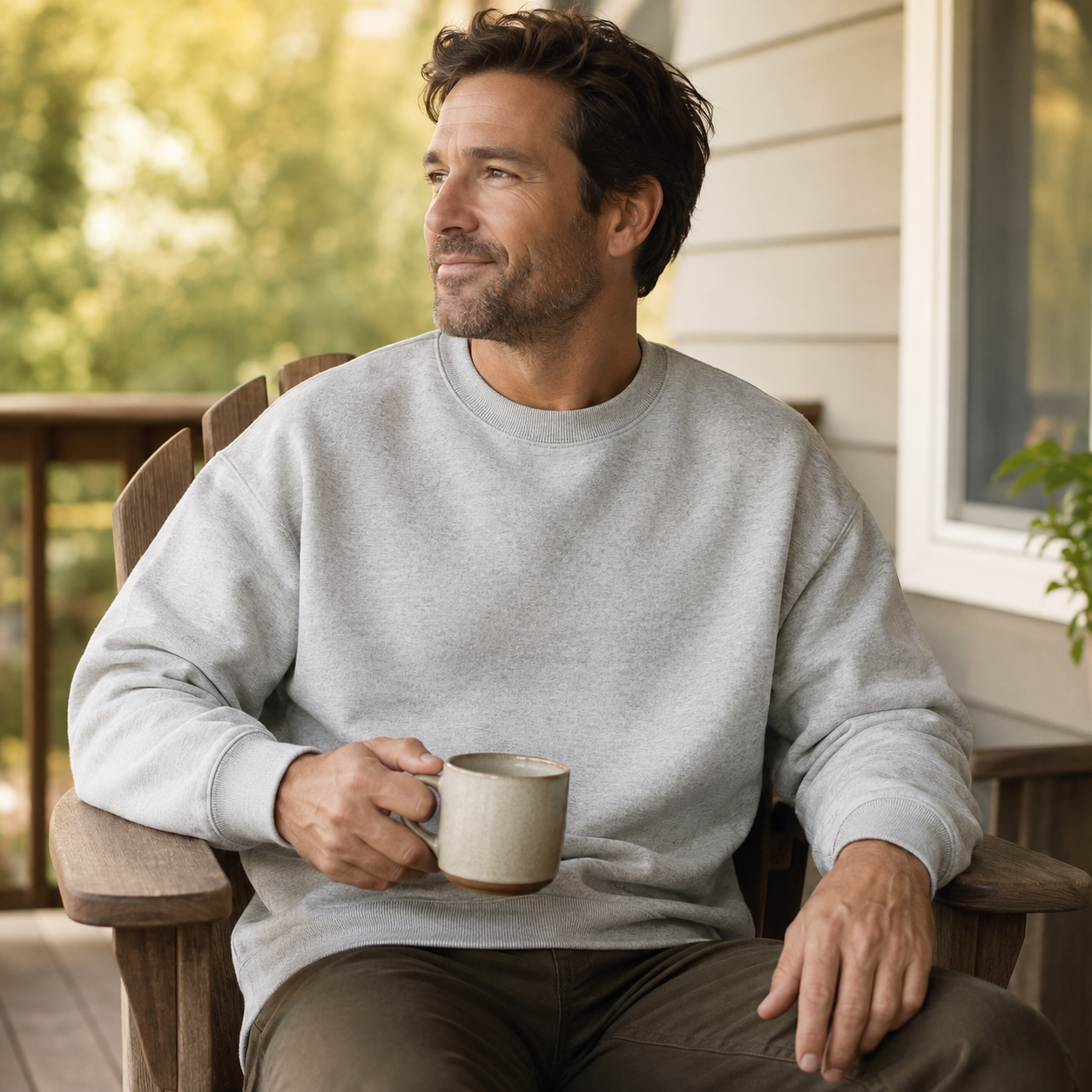 Fleece sweatshirt – fit detail