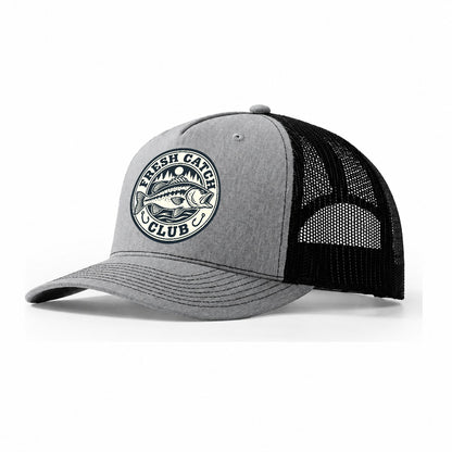Fresh Catch Club Fishing Elegant Trucker Hat – Sport Grey Black