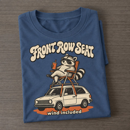 Front Row Seat Raccoons Off Duty Classic T-shirt – Twilight Navy