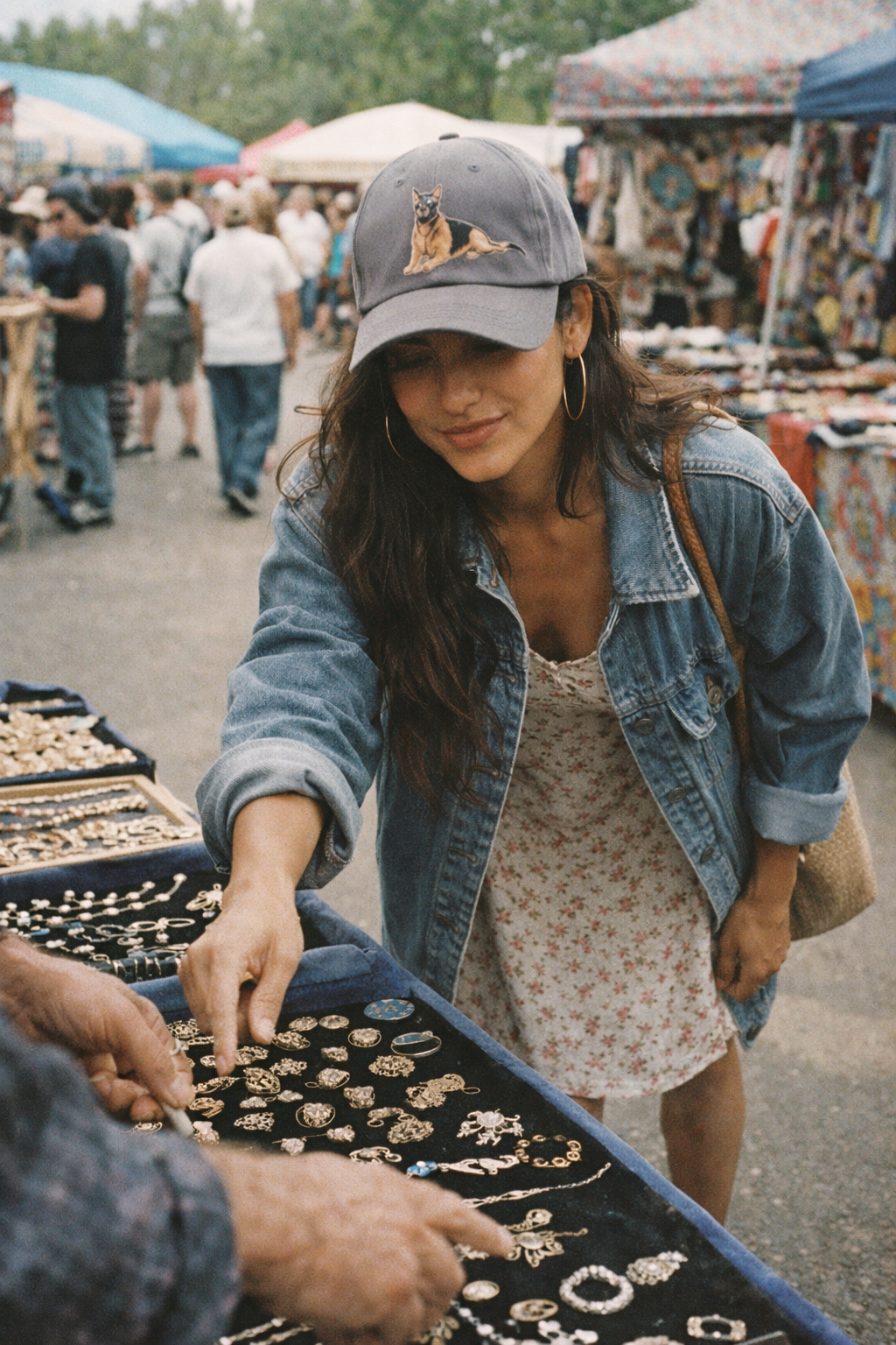 Model wearing German Shepherd Baseball Cap
