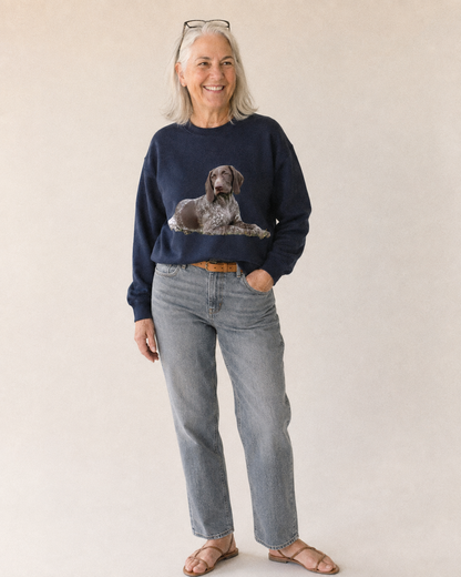 German Shorthaired Pointer 2 Fleece Sweatshirt – studio model photo