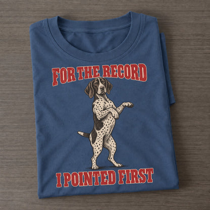 German Shorthaired Pointer Dog Declarations Classic T-shirt – Twilight Navy