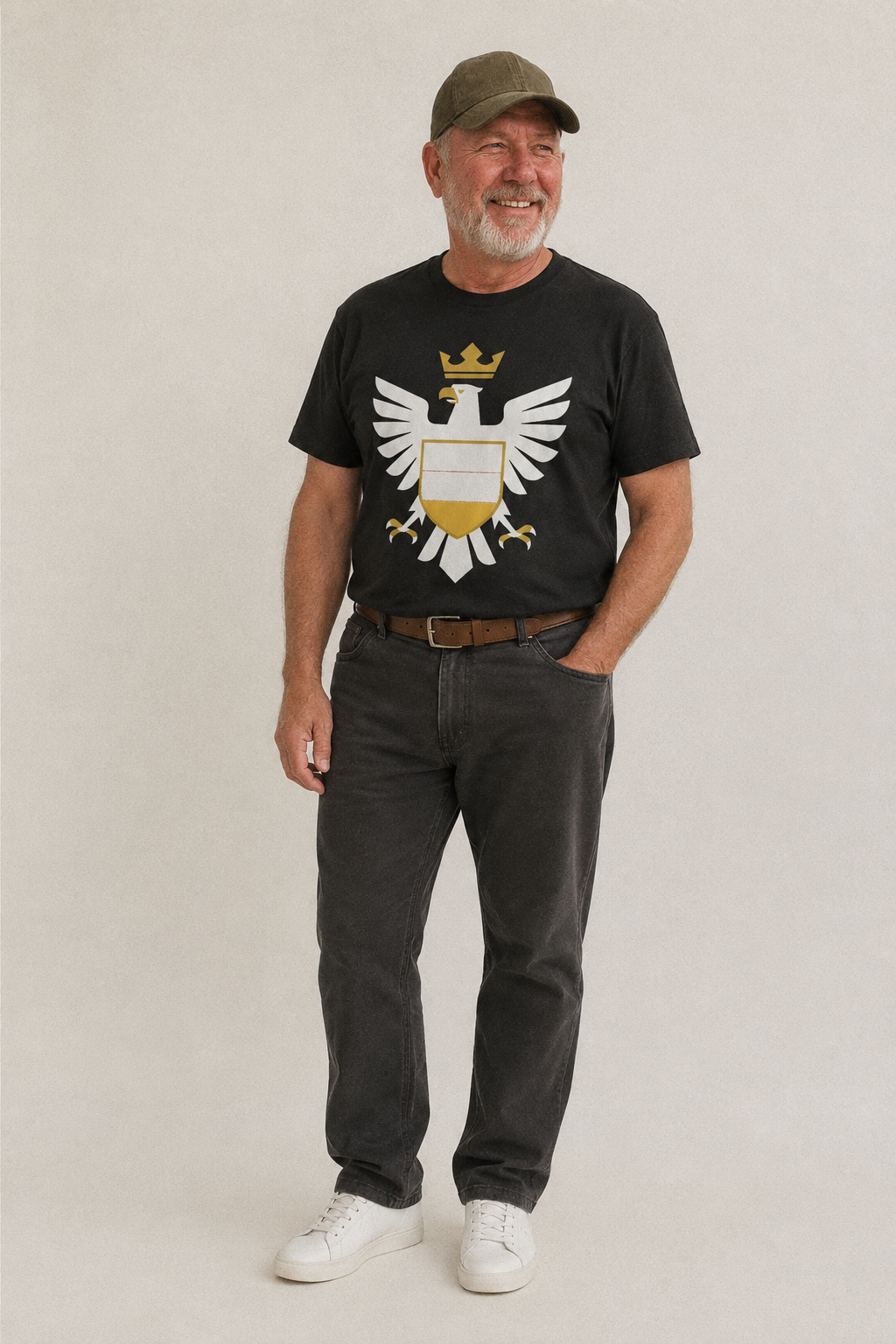 Germany Eagle Emblem Classic T-shirt – studio model photo