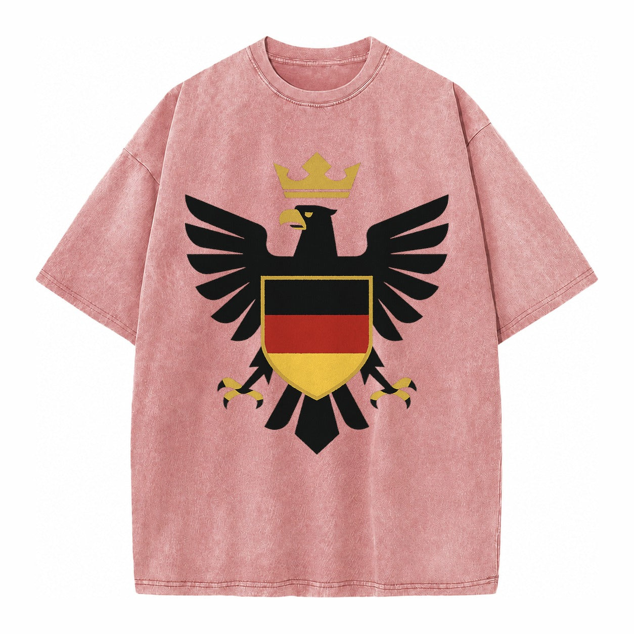 Germany Eagle Emblem Vintage T-shirt – Dusty Rose(Rose)