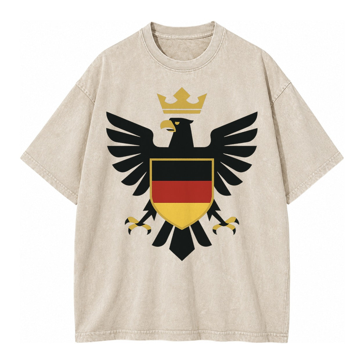 Germany Eagle Emblem Vintage T-shirt – Off White