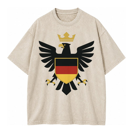 Germany Eagle Emblem Vintage T-shirt – Off White