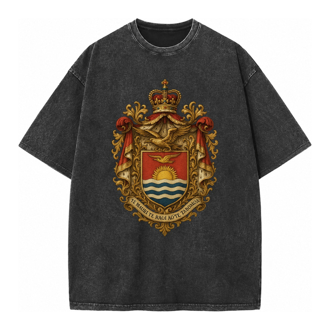 Golden Peace Vintage T-shirt – Black