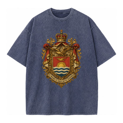 Golden Peace Vintage T-shirt – Blue