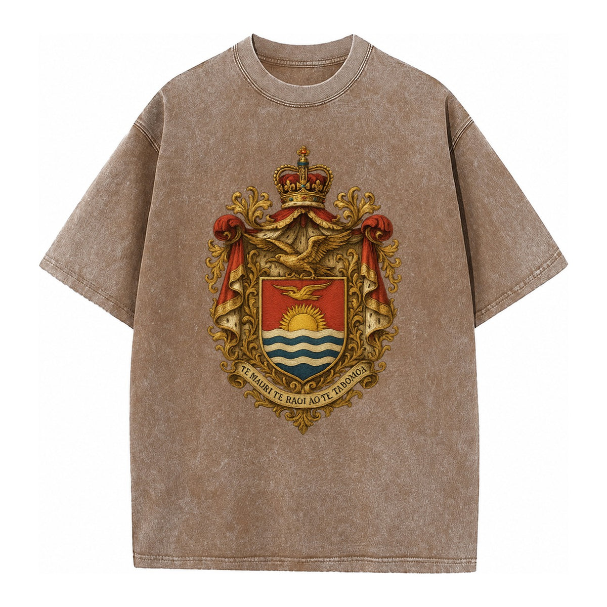 Golden Peace Vintage T-shirt – Brown
