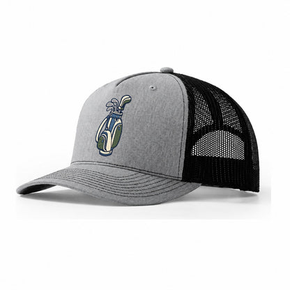 Golf Bag Tiny Solo Marks Trucker Hat – Sport Grey Black