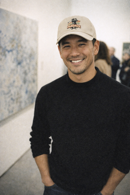 Model wearing Golf Swing Baseball Cap