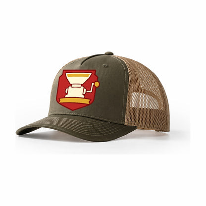Grain Mill Crest Trucker Hat – Olive Khaki