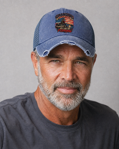 Studio model wearing the hat
