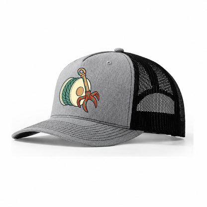 Grapple And Line Spool Treasure Hunting Trucker Hat – Sport Grey Black