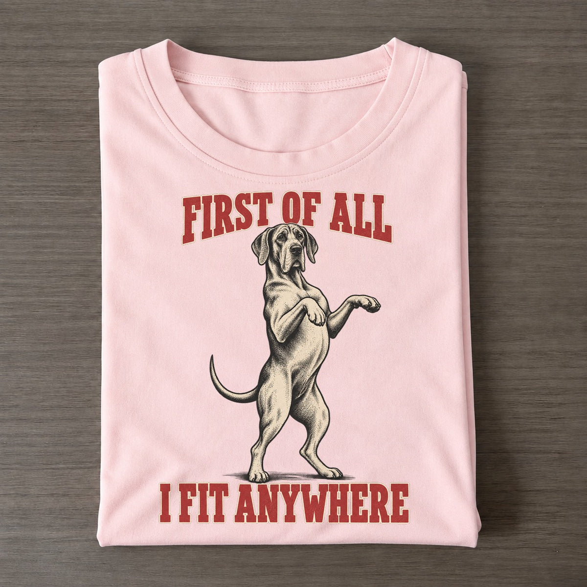 Great Dane Dog Declarations Classic T-shirt – Pink