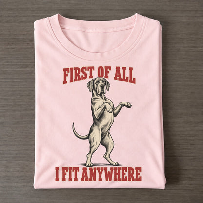 Great Dane Dog Declarations Classic T-shirt – Pink