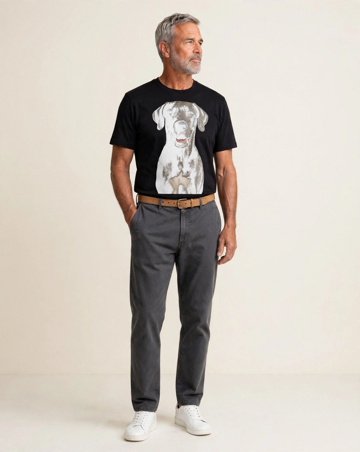 Great Dane Gentle Giant Noble Heart Classic T-shirt – studio model photo