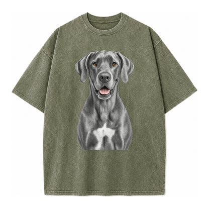 Great Dane: Gentle Giant, Noble Heart Vintage T-shirt – Army Green