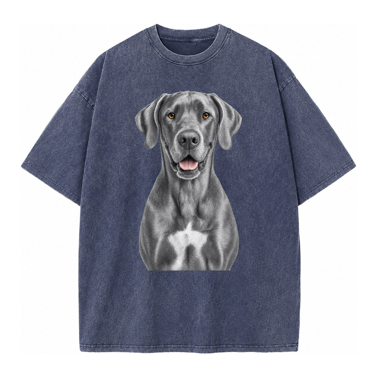 Great Dane: Gentle Giant, Noble Heart Vintage T-shirt – Blue