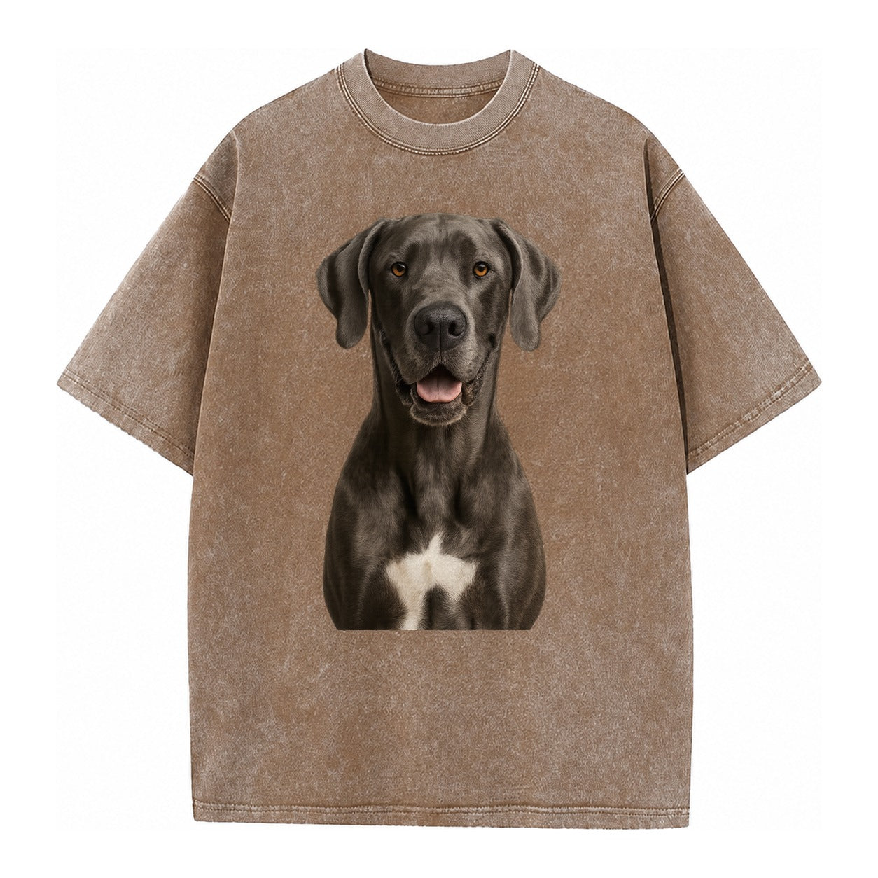 Great Dane: Gentle Giant, Noble Heart Vintage T-shirt – Brown